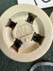 2 Ceramic Amphenol Chicago 4 pin Sockets for 45 2A3 71A 80 300B amplifier tubes