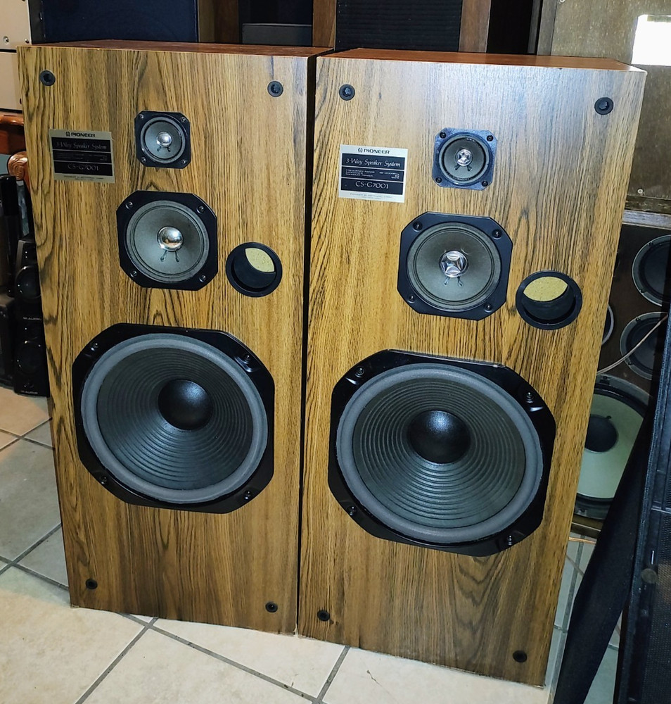 Vintage Pioneer Speakers CS-C7001 Both Tested Both Sound Great
