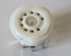 9 pin tube socket PCB mount ceramic 10 pcs. 12AU7 6922 6DJ8 12AX7 fast delivery
