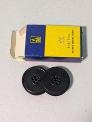 Ames Gold Crest Business Machine Ribbon With Box Vintage