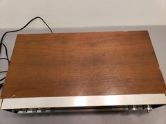 J.C. Penny Model No. 3201 AM-FM Stereo Tuner Amplifier Radio Receiver Woodgrain