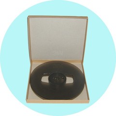 NEW EMPTY HEAVY DUTY STORAGE BOX FOR 7″ OPEN REEL TAPE / REEL TO REEL ACCESSORY