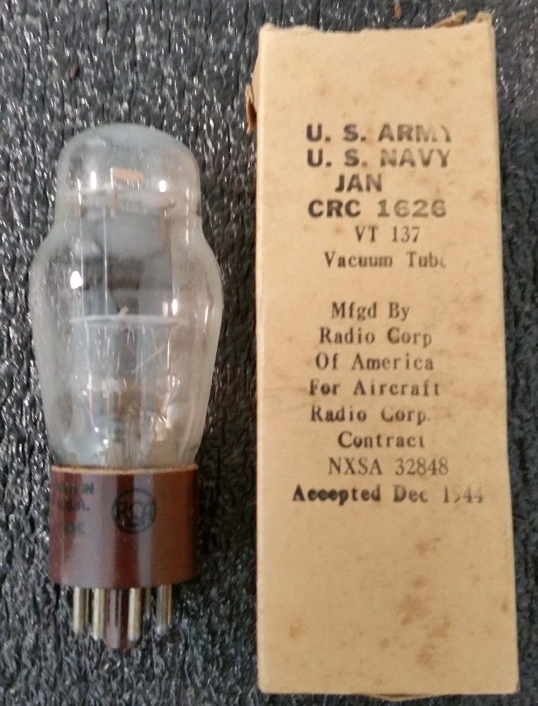 (066) RCA USA JAN-CRC-1626/VT-137 Vacuum Tube