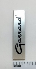 Garrard Badge Logo for Turntable Base Plinth – Custom Made Aluminum