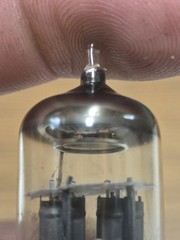 12AX7 ECC83 GE Tube Pair Gray Plate O Get Guitar Tube Amp TV7 Tested Strong 87%