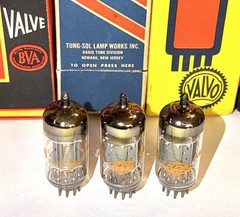(1) Amperex By Mullard Blackburn LOW NOISE 12AX7 7025 E83CC Tube W/Matched Codes