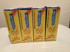 New Quad of JJ 6CA7 Fat Bottle, & JJ KT77 Matched Pair Vacuum Tubes