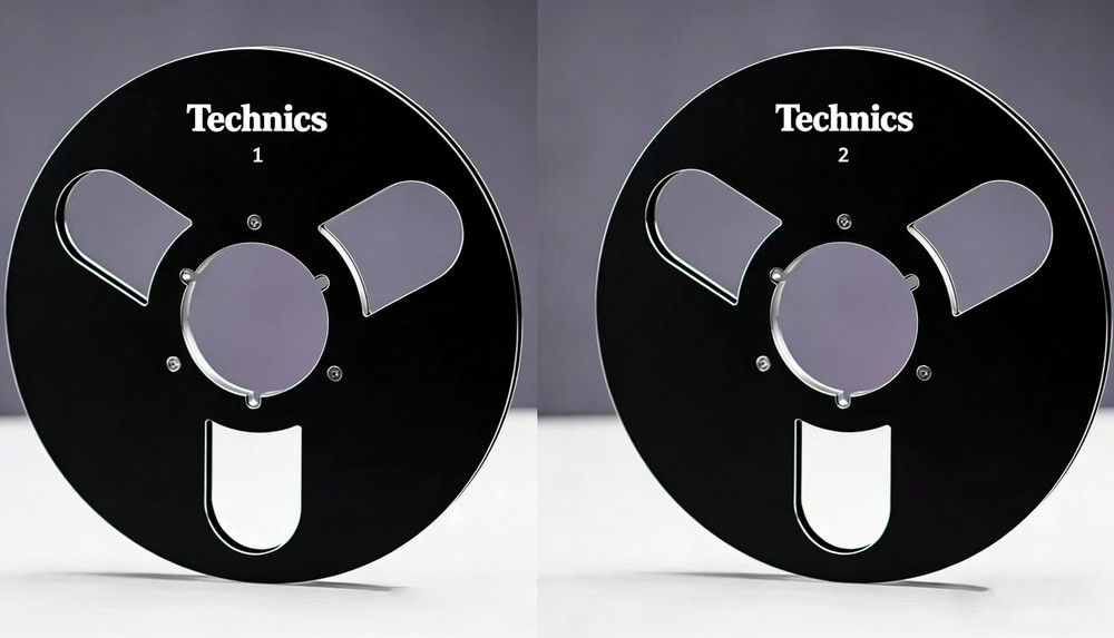One Pair 10.5” Black Technics Tape reel High Quality Aluminum Take Up Reel