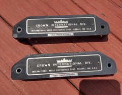 1 of 2 Crown 800 Reel to Reel Tape Head Covers Plastic Pair Free Ship