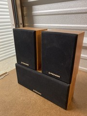 Vintage Pair Pioneer CS-X380-Q & CS-C180-Q Surround Speakers