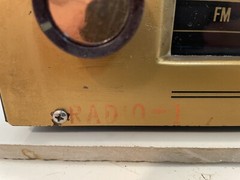 Vintage DeWald Tube Radio Receiver AM FM AFC 7-Tube L-803 A Powers On/Lights Up