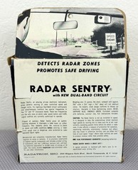Vintage 1961 Radatron Radar Sentry Detector Original Box & Manuals / FIRST MODEL