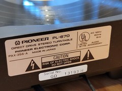 Pioneer PL-670 Turntable Direct Drive Automatic Record Player | Working | READ