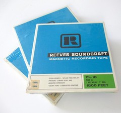 (3) Vintage Reeves Soundcraft PL-18 Reel To Reel Tapes 7″ 1800 Ft New NOS Sealed