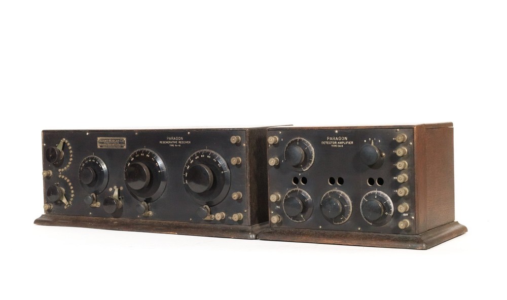 1921 Paragon RA10 Radio Tuner & DA2 Detector Amp–Historic 2-Piece Receiving Set
