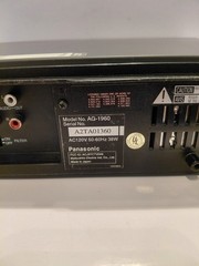Panasonic AG-1960 Pro Line 4-Head SQPB VCR Video Cassette Recorder Works READ