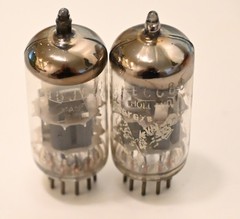 Two Dutch Bugle Boy ECC88/6dj8 Amplitrex tested-Quiet-good for phono application
