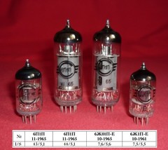 6P1P + 6J1P NEW Matched & Balanced Tubes set for upgrade China 6P1 + 6J1 Amps