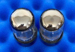 TWO Amperex 7591A Tubes / Amplitrex Tested Good Pair / 1979 World Globe Logo