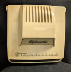 1956 Sylvania Thunderbird Transistor Radio Model 3102 working cond unknown as-is