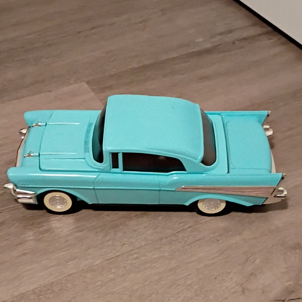 Chevrolet 57 Chevy Video Cassette Rewinder Blue Car Shaped DC 12V 200mA Taiwan