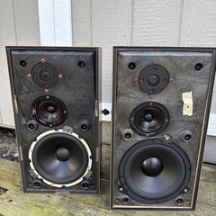 Bang & Olufsen Beovox S45-2 Speaker From 1976, Set Of 2 (Darker Wood)