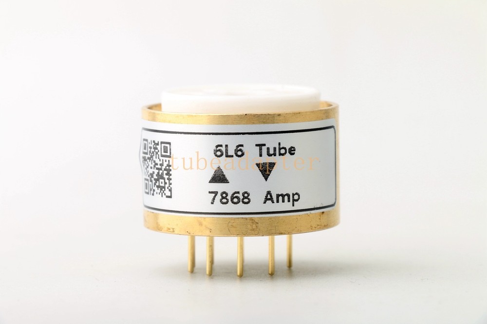 1pcs B9E 7868(amp socket) to 6L6 tube converter adapter