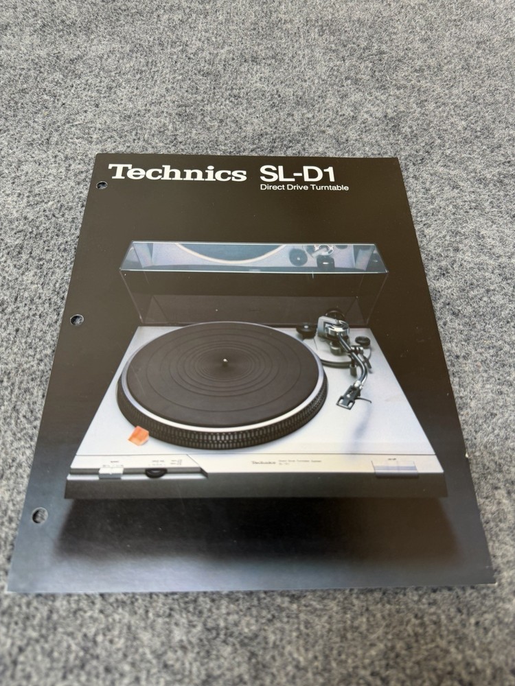 ⭐️ Original Technics SL-D1 Stereo Turntable Dealer Sales Brochure NICE! ⭐️