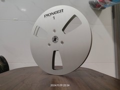 New One Pair Pioneer silver 7” Tape Reel Light Metal Aluminum Take Up Reel