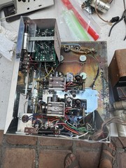 Akai M-9 reel to reel two mono amplifiers with power supply for parts