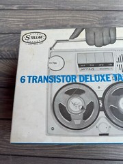 Vintage Stellar REC-16 6 Transistor Deluxe Tape Recorder With Box & Accessories