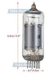 2× Premium 6K4 Vacuum Tubes – HiFi Audio Preamp Amp Replacement Set