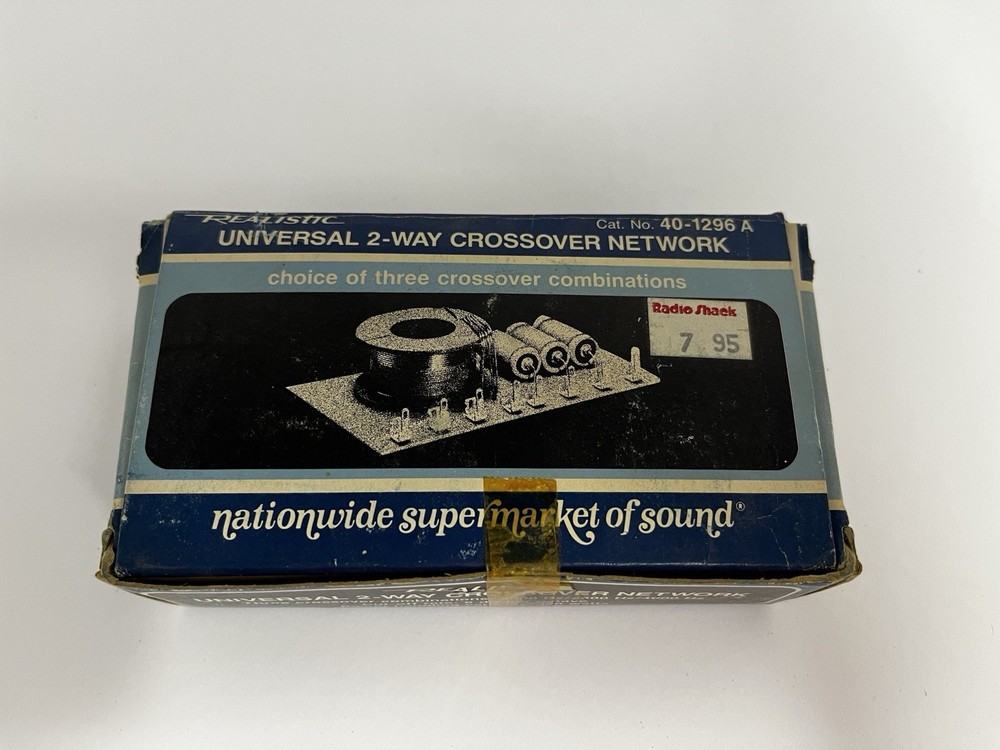 New Sealed Vintage Realistic Universal 2-Way Crossover Network #40-1296