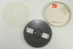 BASF Supply Reel Storage Container Holder Case w/ SONY Feed Reel Vintage