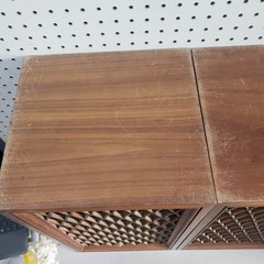 Vintage Pioneer CS-66 Speakers Wood Cabinets Lattice Grills 10” 3-Way 8 Ohms 40W