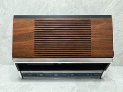 Vintage GE General Electric 7-4662B AM/FM Clock Radio Touch Control Woodgrain
