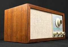 Restored! KLH Model Twenty One 21 Table Radio 60s Walnut Wood Kloss VTG Classic