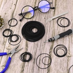 100 Pcs Recorder Rubber Belts Cassette Recorder Repair Maintenance Mix Flat Cass