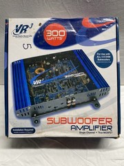 VR3 Sound 300 Watts 1 Channel Amplifier Audio 4 OHM Subwoofer – New
