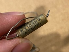 3 NOS Vintage .01 uf 400v Astron Vitamin Q Capacitors TEST GOOD Glass-Sealed PIO
