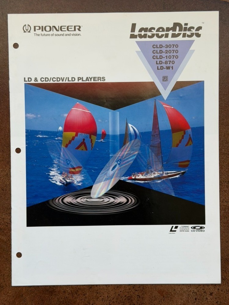 Gemini said 1989 Pioneer LaserDisc Player Sales Brochure – CLD-3070 LD-W1