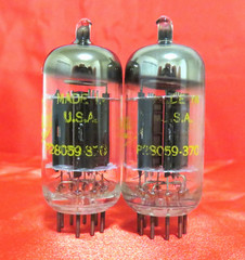 1959 Raytheon 12AU7 PLATINUM GRADE Preamp Tubes Matched Pair 90% NOS =ECC82 6189