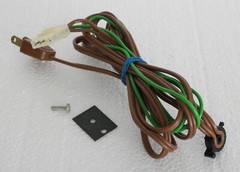 Garrard 42M Turntable Part : AC Power Cord Cable with Ground Cable
