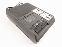 Sharp Cassette Recorder RD-771AV AC Cord Portable Tape Deck Gray Vintage Unit