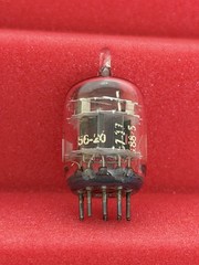 Two GE 6386 Tubes /Amplitrex Tested Balanced / D Get / x3 Mica / Early Type 1956