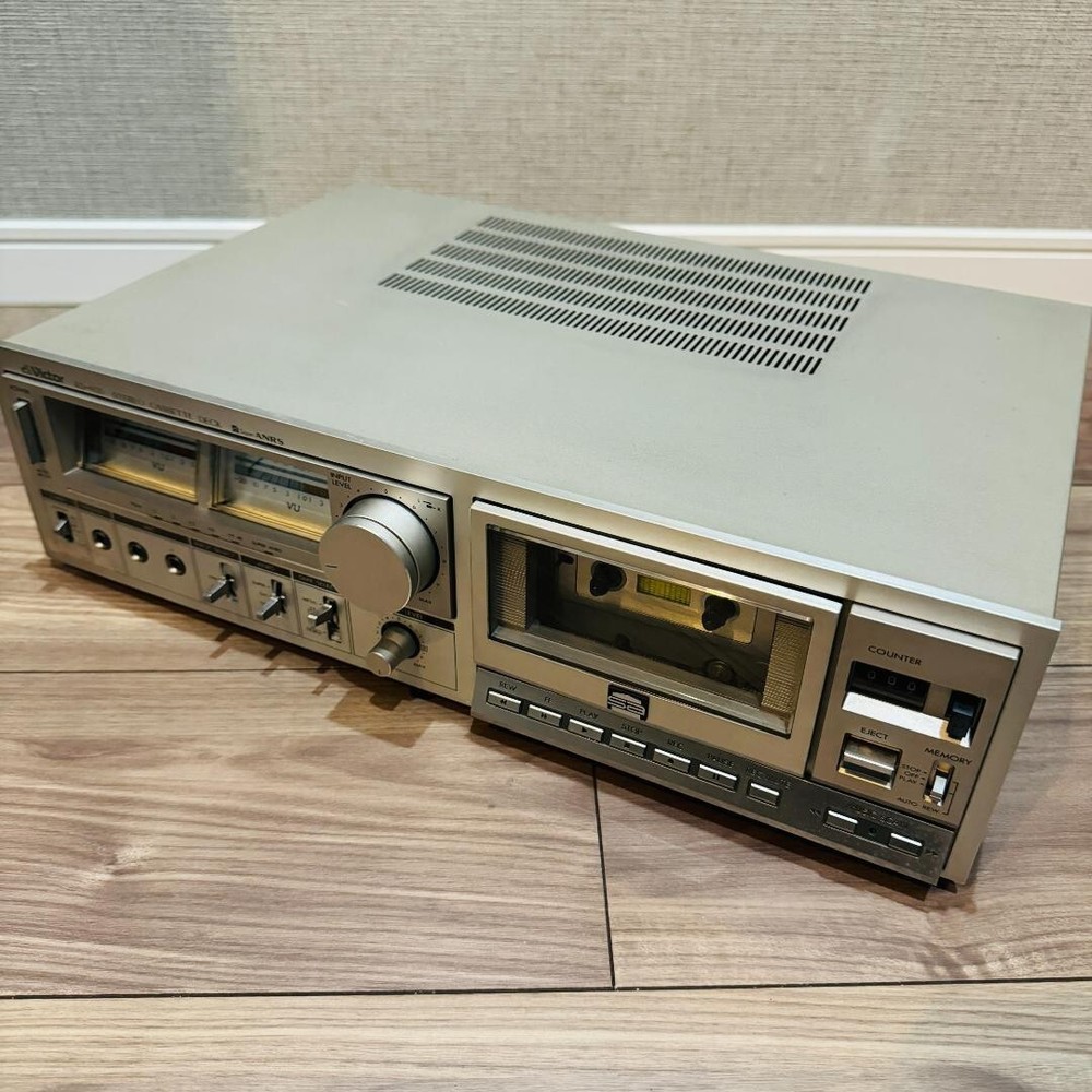 Victor KD-A55 Vintage Cassette Deck Metal Case ANRS Sound Clarity Used