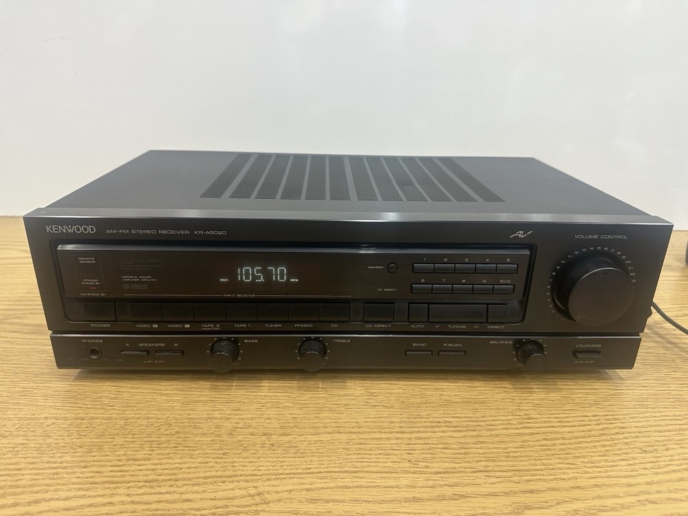 Kenwood Stereo Receiver KR-A5020 AM/FM & Audio/Video. No Remote. TESTED WORKS
