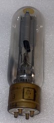 Western Electric 211 VT-4-B Brass Base Transmitter Tube Good Filament