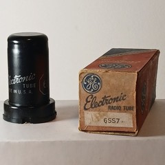 Vintage NOS NIB GE 6SS7 Amplifier Guitar Radio Audio Metal Vacuum Tube