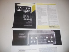 McIntosh 1970 C28 Brochure Solid State Preamp 4 pg, Specs/Info/Article